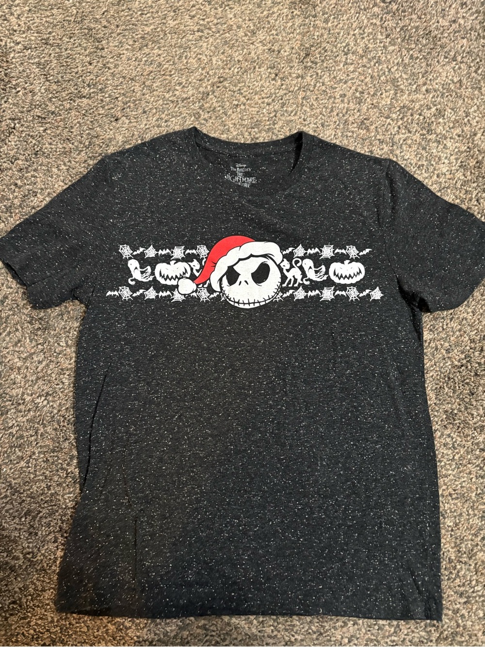 Disney The Nightmare Before Christmas Jack Skellington Tee - Black with Red Hat